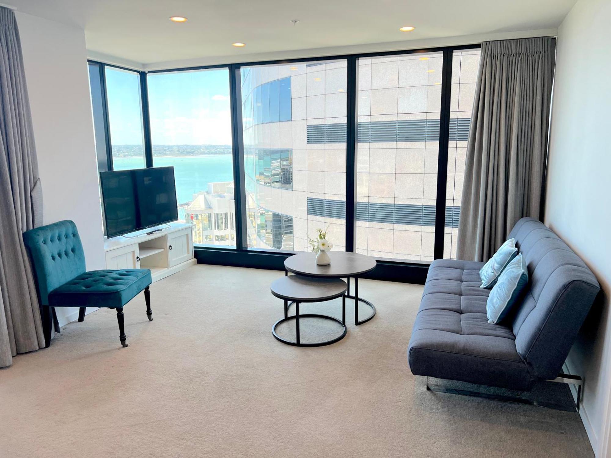 Magnificent Harbour View Skytower View Apartment In Cbd Окленд Экстерьер фото